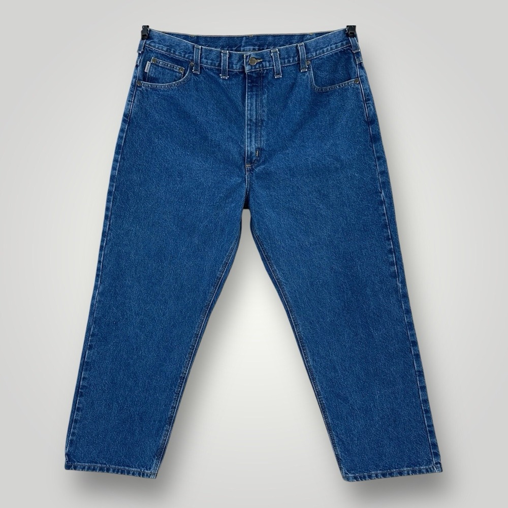 Carhartt Jeans Mens 44x30‎ Blue Denim Relaxed Fit High Rise Workwear Vintage